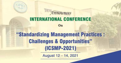 International Conference on Standardizing Management Practices Challenges & Opportunities (ICSMP- 2021)