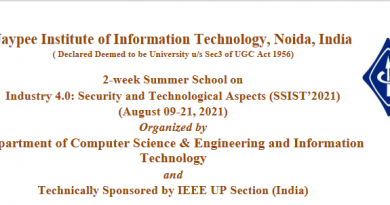 Two week Summer School on Industry 4.0: Security and Technological Aspects