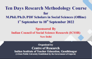 10 Days Free And Fully ICSSR Sponsored Research Methodology Course ...