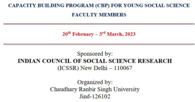 2 Week Free Capacity Building Program (CBP) for Young Social Science Faculty Members