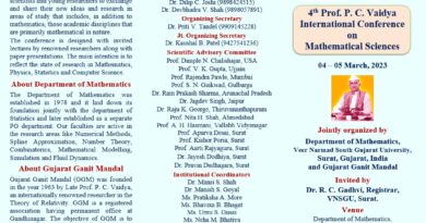4th Prof. P. C. Vaidya International Conference on Mathematical Sciences