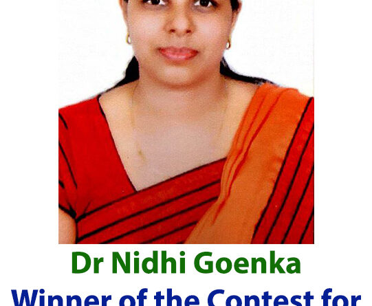 Dr Nidhi Goenka Winner of the Contest for FDP on Marketing Analytics Media Partners IndianResearchers.Com