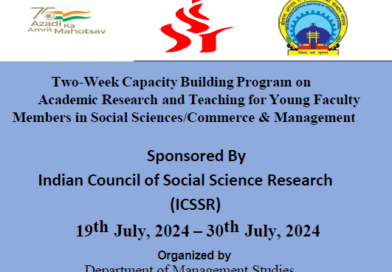 Two-Week ICSSR Sponsored Capacity Building Program on Academic Research and Teaching for Young Faculty Members in Social Sciences Commerce & Management