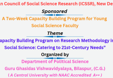 ICSSR Sponsored Two-Week Capacity Building Program for Young Social Science Faculty Capacity Building Program on Research Methodology in Social Science: Catering to 21st-Century Needs