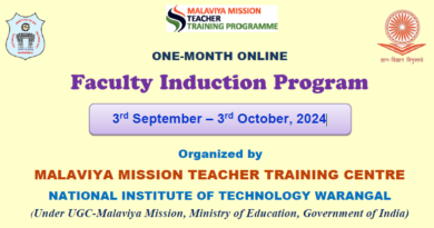 Free ONE-MONTH ONLINE FDP Organized by MALAVIYA MISSION TEACHER TRAINING CENTRE NATIONAL INSTITUTE OF TECHNOLOGY WARANGAL