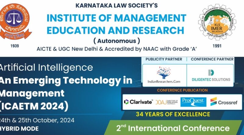 Second International Conference on Artificial Intelligence: An Emerging Technology in Management (ICAETM 2024)