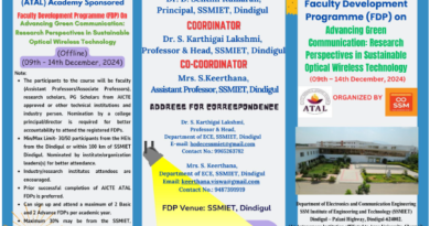 AICTE-ATAL sponsored FDP on Advancing Green Communication Research Perspectives in Sustainable Optical Wireless Technology