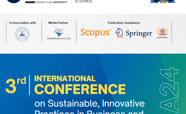 3rd International Conference on Sustainable, Innovative Practices in Business and Academia hosted by Jain University Bangalore with a option to publish your paper in SCOPUS Indexed Journal