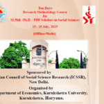 ICSSR Sponsored Ten-Days Research Methodology Course for Social Science Scholars, Kurukshetra University
