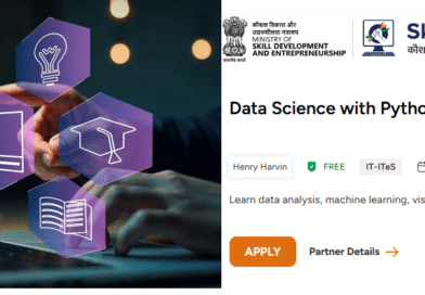 Free 1Month Govt Internship Data Science with Python by Ministry of Skill Development & Entrepreneurship (via NSDC/Henry Harvin)