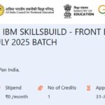 FWD Internship with IBM SkillsBuild: A 6-Week Frontend Web Development Opportunity