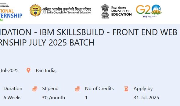 FWD Internship with IBM SkillsBuild: A 6-Week Frontend Web Development Opportunity