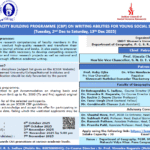 Two-Week ICSSR Sponsored Capacity Building Programme (CBP) on Writing Abilities for young social science faculty