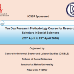 ICSSR Sponsored Ten-Day Research Methodology Course at JNU
